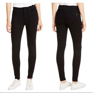 NWT Rag & Bone Nina High Rise Skinny Black Jeans Size 30